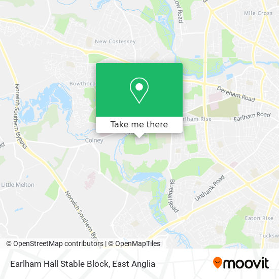 Earlham Hall Stable Block map