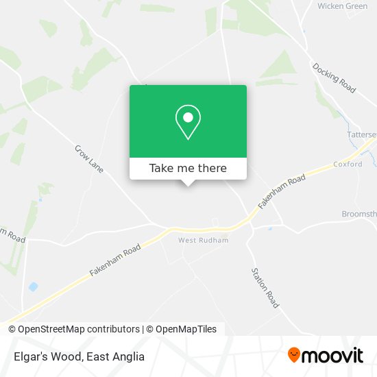 Elgar's Wood map