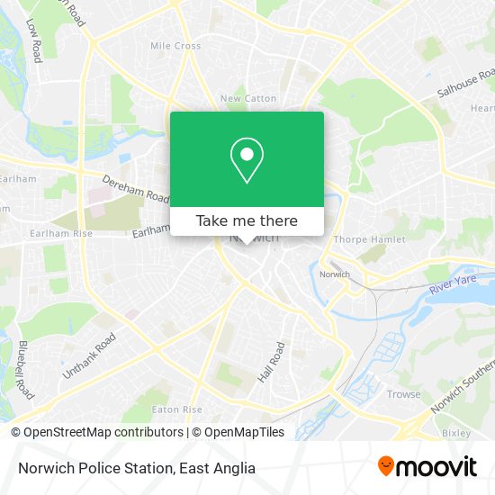 Norwich Police Station map