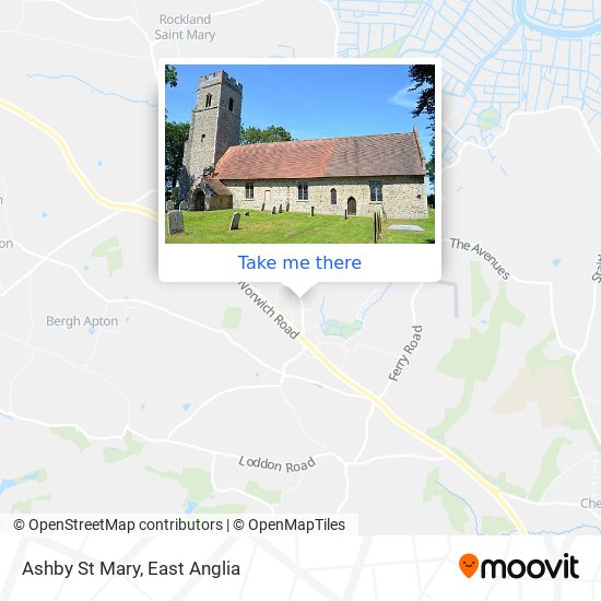 Ashby St Mary map