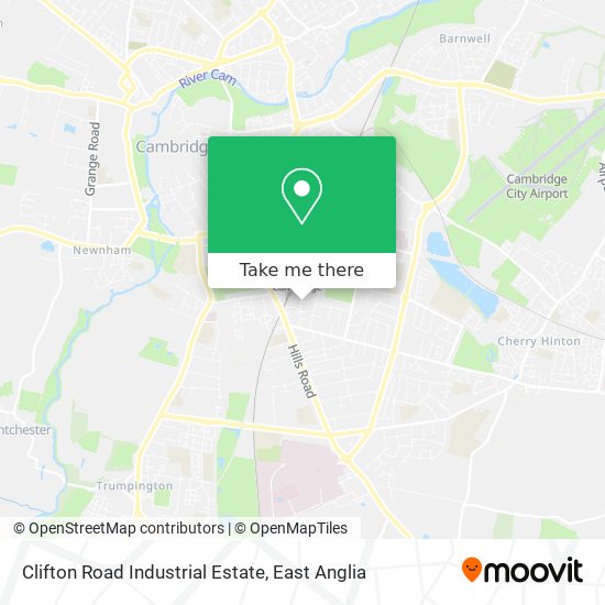 Clifton Road Industrial Estate map