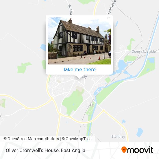 Oliver Cromwell's House map