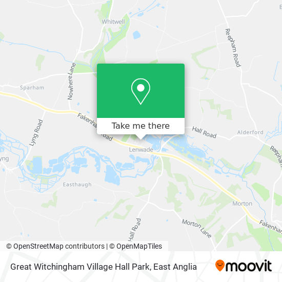 Great Witchingham Village Hall Park map