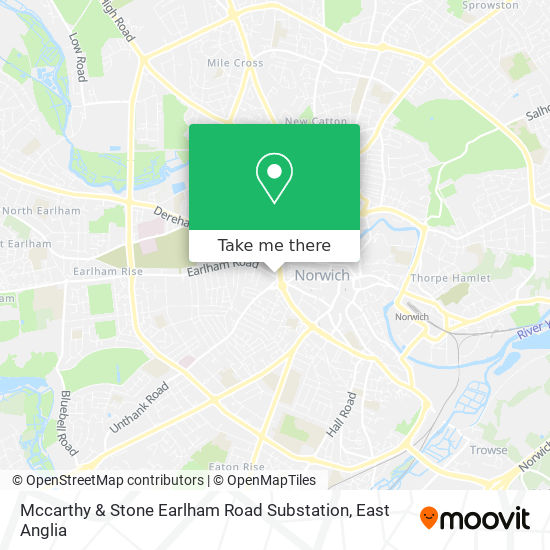 Mccarthy & Stone Earlham Road Substation map