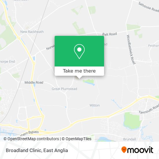 Broadland Clinic map