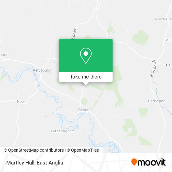Martley Hall map