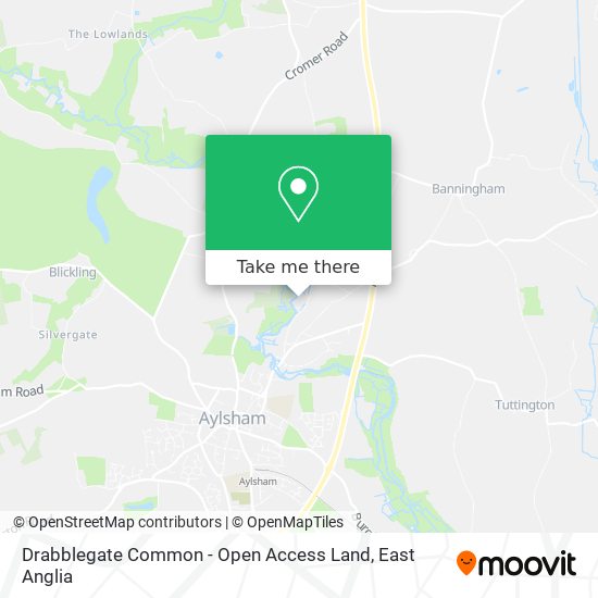 Drabblegate Common - Open Access Land map