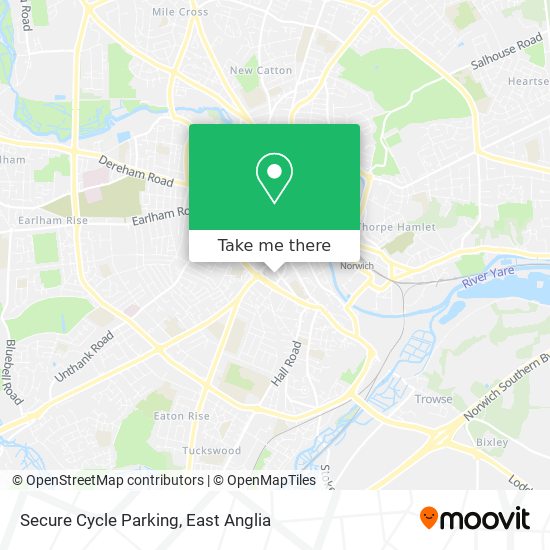 Secure Cycle Parking map