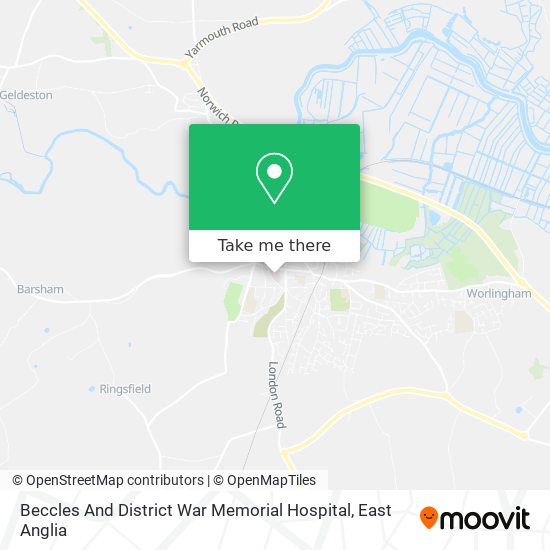 Beccles And District War Memorial Hospital map