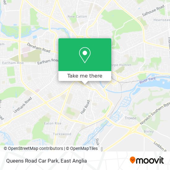 Queens Road Car Park map