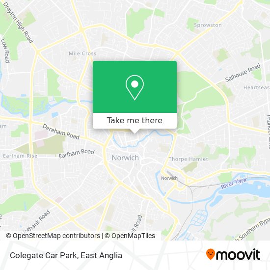 Colegate Car Park map