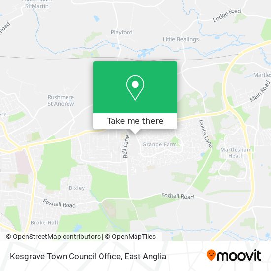 Kesgrave Town Council Office map