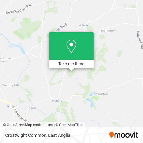 Crostwight Common map