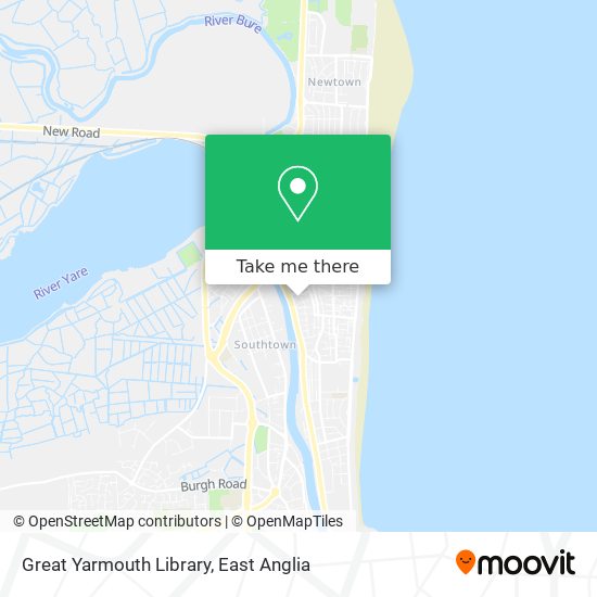 Great Yarmouth Library map