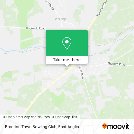 Brandon Town Bowling Club map
