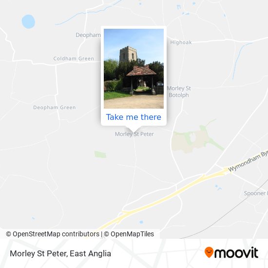 Morley St Peter map