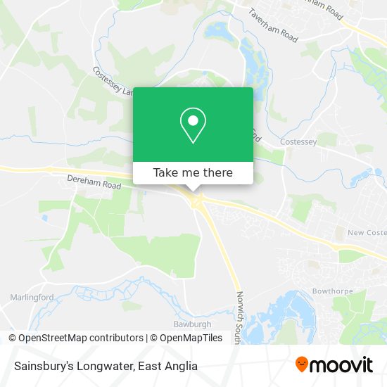Sainsbury's Longwater map