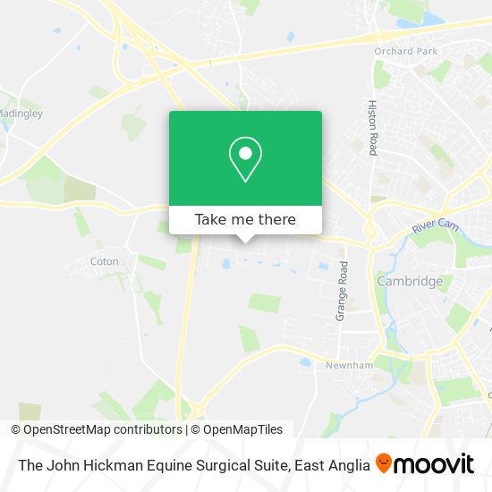 The John Hickman Equine Surgical Suite map