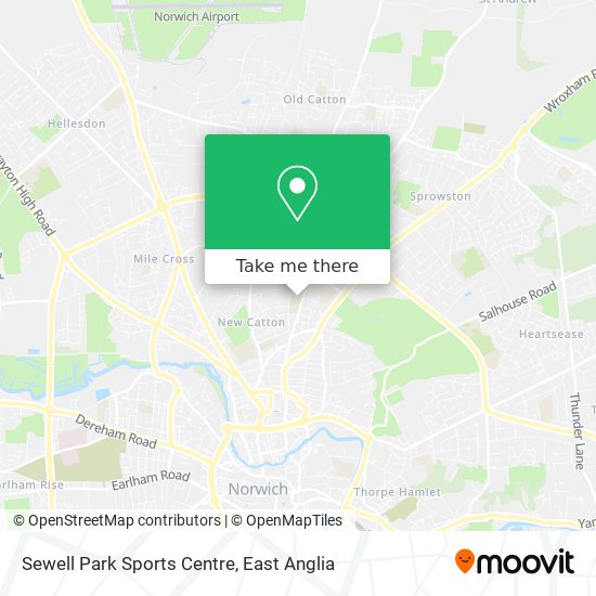 Sewell Park Sports Centre map