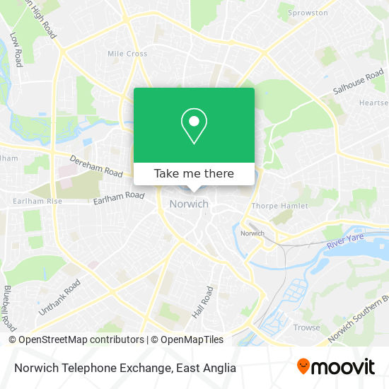 Norwich Telephone Exchange map