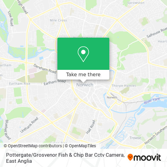 Pottergate / Grosvenor Fish & Chip Bar Cctv Camera map