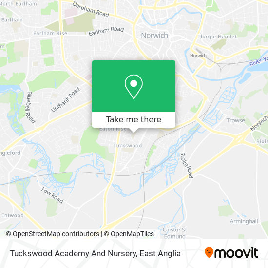 Tuckswood Academy And Nursery map