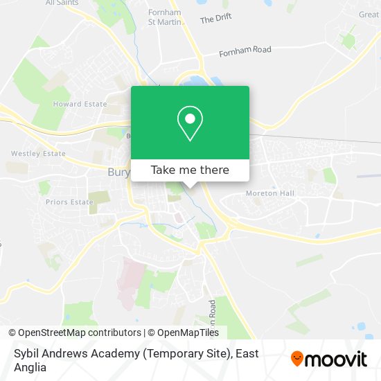 Sybil Andrews Academy (Temporary Site) map