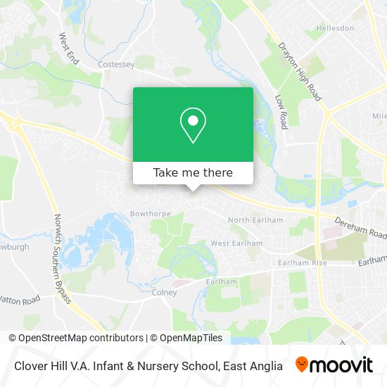 Clover Hill V.A. Infant & Nursery School map