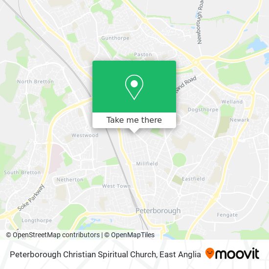 Peterborough Christian Spiritual Church map