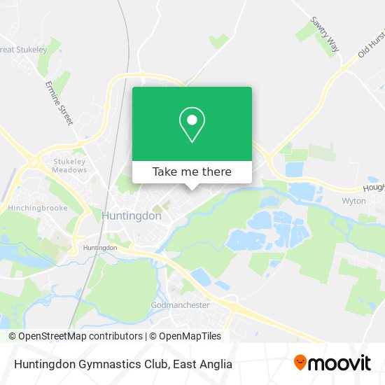 Huntingdon Gymnastics Club map