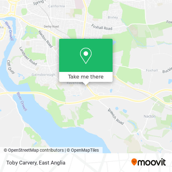 Toby Carvery map