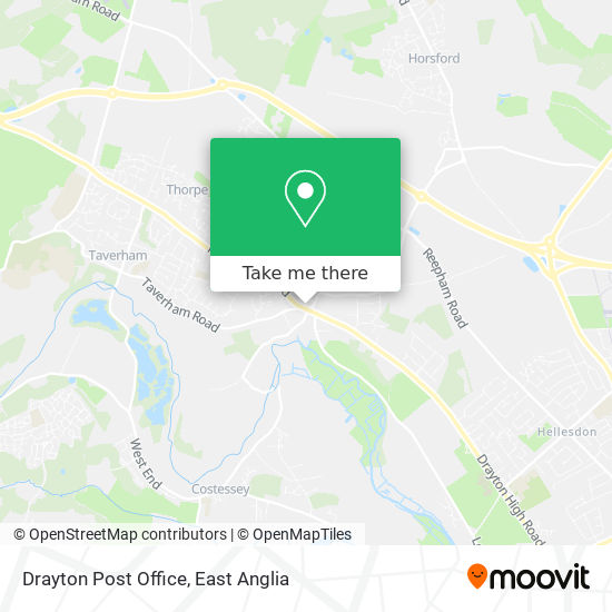 Drayton Post Office map