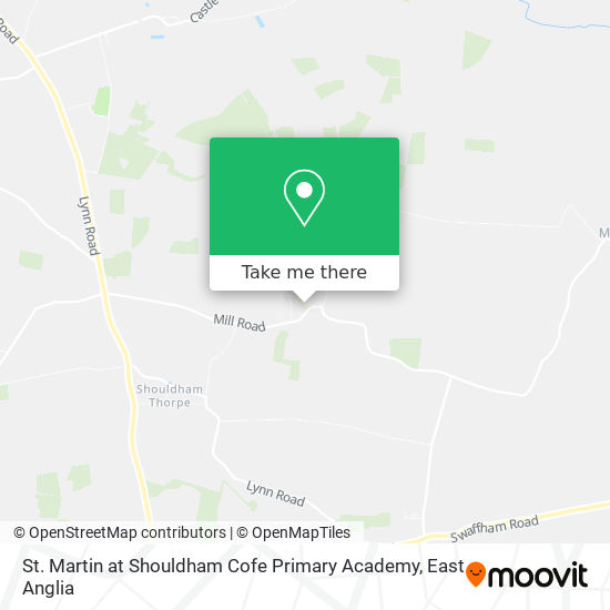 St. Martin at Shouldham Cofe Primary Academy map