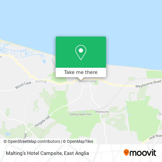 Malting's Hotel Campsite map