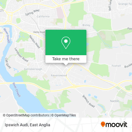 Ipswich Audi map