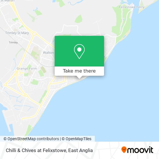 Chilli & Chives at Felixstowe map