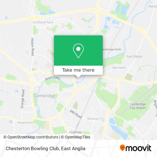Chesterton Bowling Club map