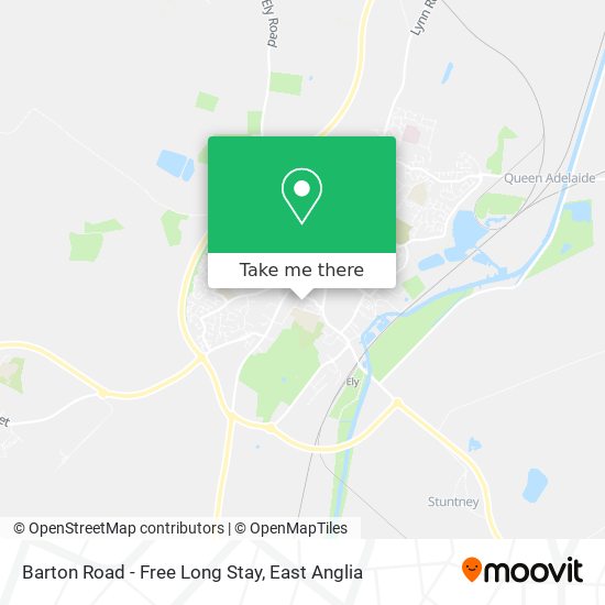 Barton Road - Free Long Stay map