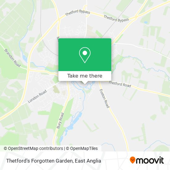 Thetford's Forgotten Garden map