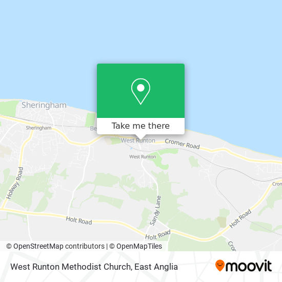 West Runton Methodist Church map