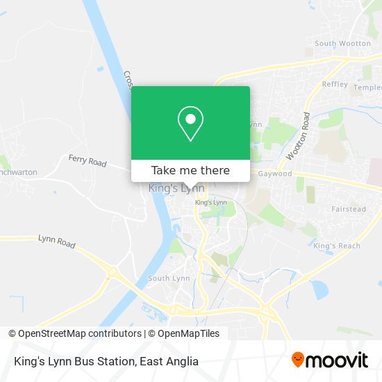 King's Lynn Bus Station map