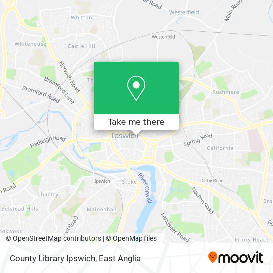 County Library Ipswich map