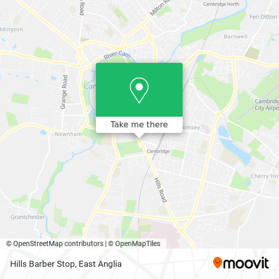 Hills Barber Stop map