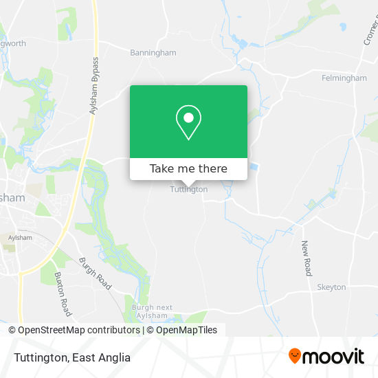 Tuttington map