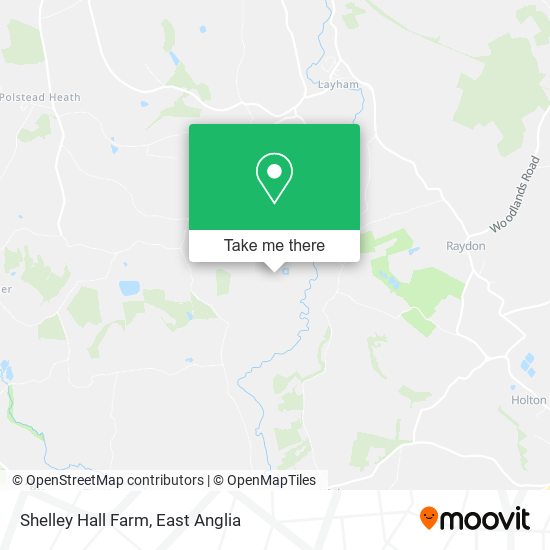 Shelley Hall Farm map