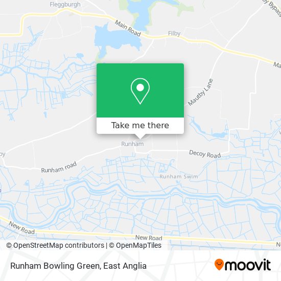 Runham Bowling Green map