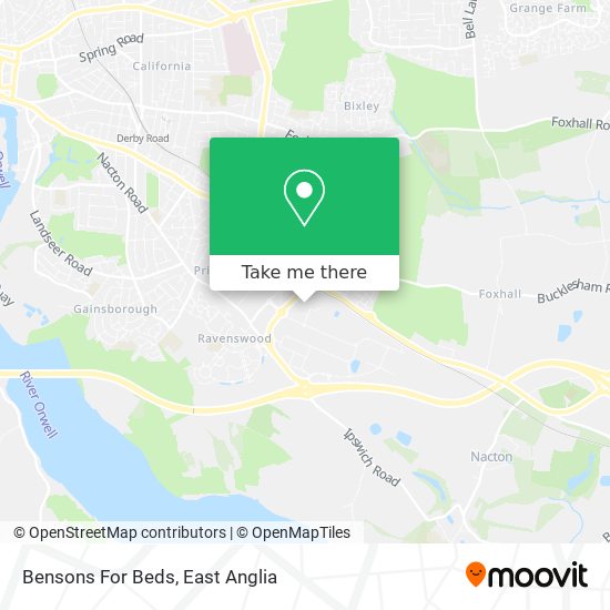 Bensons For Beds map