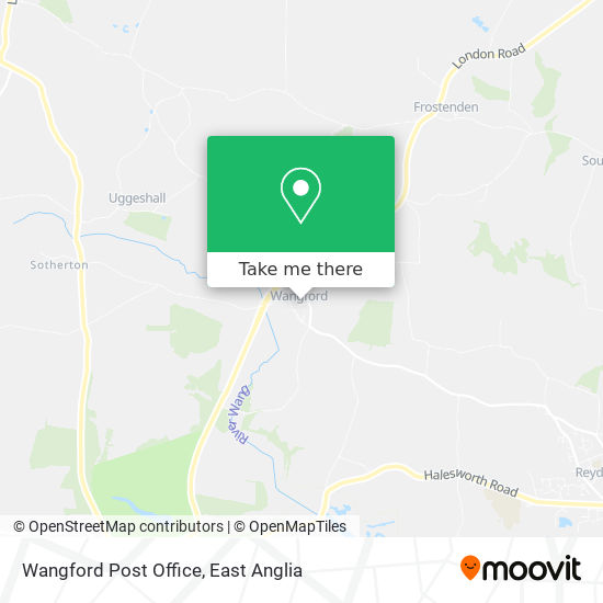 Wangford Post Office map