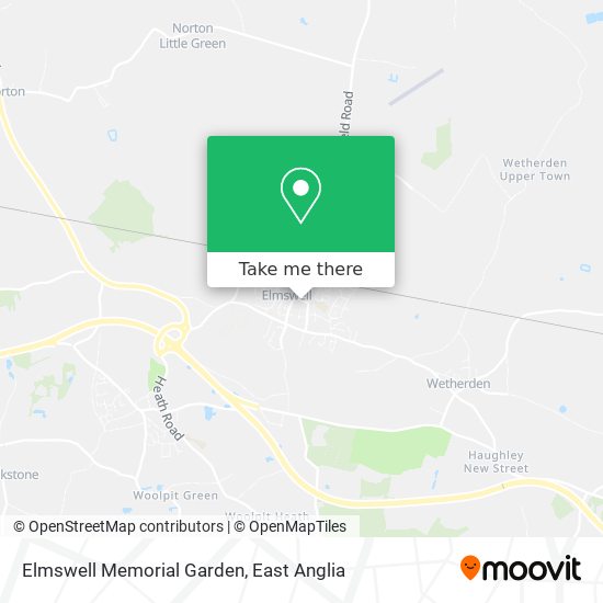 Elmswell Memorial Garden map