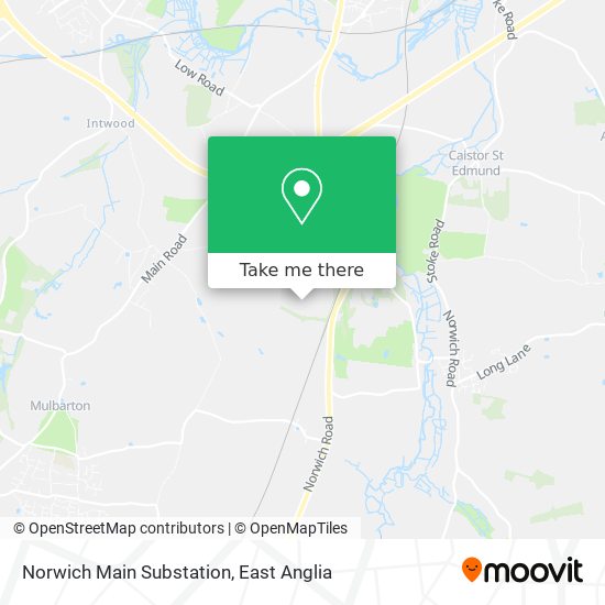 Norwich Main Substation map